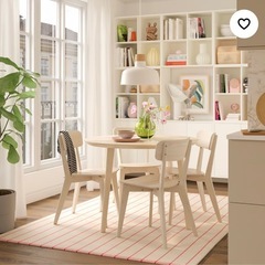 【美品】IKEA円卓ダイニングテーブルの画像