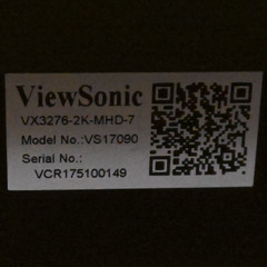ViewSonic 31.5インチ液晶モニター VX3276-2K-mhd-7の画像