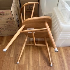 無印良品　オーク材　アームチェアの画像
