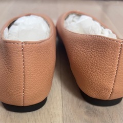 スクエアトゥ フラットシューズ　22.5cm の画像