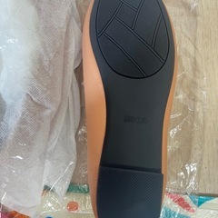 スクエアトゥ フラットシューズ　22.5cm の画像