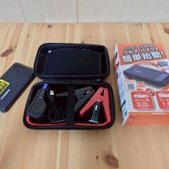 【ほぼ未使用】カシムラ ジャンプスターター 4000mAh (KD-237) 専用ケース付き モバイルバッテリー LEDライト 機能付きの画像