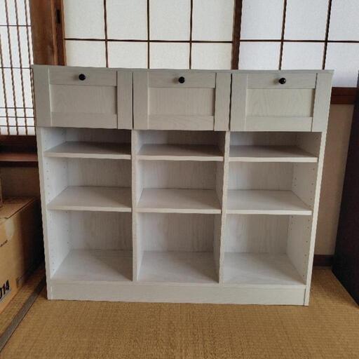 美品】NITORI本棚ホワイトウッド (MK) 東京の収納家具《本棚》の
