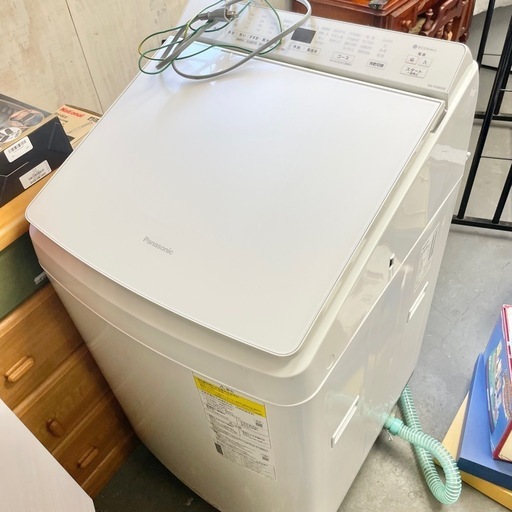 美品】Panasonic 縦型洗濯乾燥機 FWシリーズ ホワイト NA-FW80K8-W