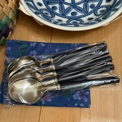 カレー皿　スプーン　5点セットの画像