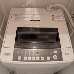 ハイセンス　洗濯機5.5kgの画像