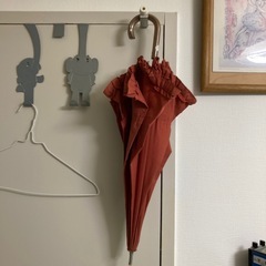 フリルがついた日傘の画像