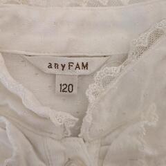 anyFAM 女児長袖ブラウス　120cmの画像