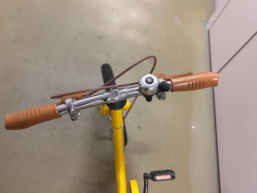 People（ピープル）いきなり自転車 14インチ イエロー 練習バー付き