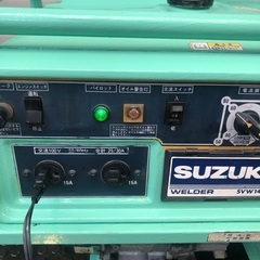 実働　スズキ　アーク溶接機　発電機　4スト　ガソリンエンジンの画像