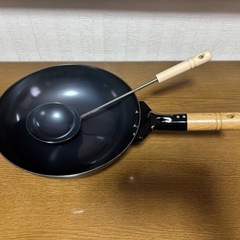 【新品未使用】いため鍋（お玉付）の画像
