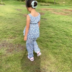  2点セット 子ども服 110サイズ　キャミソール+ロングパンツ  夏服【ハンドメイド】の画像