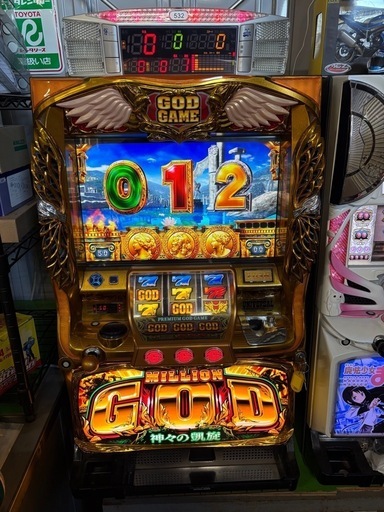 GOD 実機　メダル不要機　カウンター　設定キー