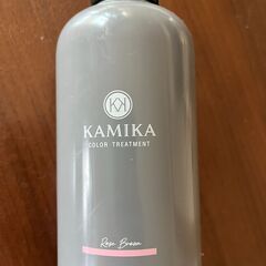 KAMIKA 白髪染めカラートリートメント ローズブラウン 350g [ノンジアミン フローラルフルーティの香り]の画像
