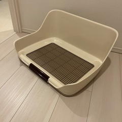 ワンコ　セット：木製ケージ、キャリー、トイレの画像
