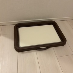 ワンコ　セット：木製ケージ、キャリー、トイレの画像