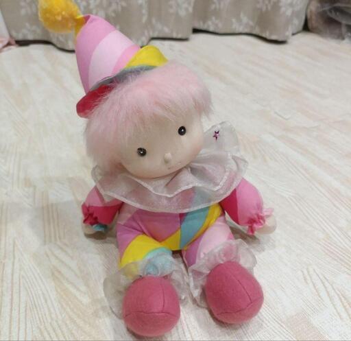 昭和レトロ★ファンシー系 セキグチ ピエロ バイオリン オルゴール ぬいぐるみ 昭和レトロ☆ファンシー系 セキグチ ピエロ バイオリン