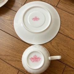 菱松陶苑　花柄　カップ＆ソーサー　5セットの画像