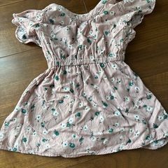 80cm　女児　ワンピース　花柄の画像