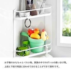 towerマグネットバスルームコーナーラック2段の画像