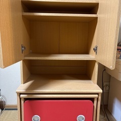こども収納付き座卓机の画像