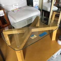 センターテーブル　ガラステーブル　ローテーブル　座卓 中古品の画像