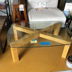 センターテーブル　ガラステーブル　ローテーブル　座卓 中古品の画像