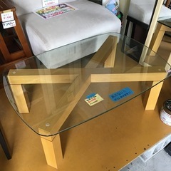 センターテーブル　ガラステーブル　ローテーブル　座卓 中古品の画像