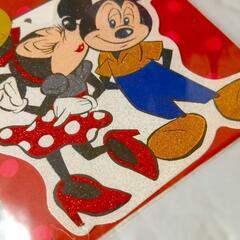 ミッキー＆ミニー キラキラメッセージカードの画像