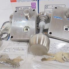未使用 GOAL 面付箱錠 P-4350 L(左吊元) 5個セット ゴール 玄関ドア 錠前 札幌市 白石店の画像