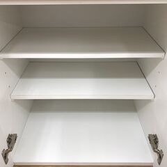 ★リユースのサカイ春日部店★KJ11002 古賀家具 レンジ台 ホワイト H116×W60×D48 クリーニング済みの画像