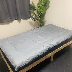 シングルベッド　スノコマットレスセットの画像