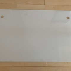 ジャンク品　ガラス　ローテーブル　ニトリ　差し上げます　の画像