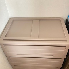 重ねて使う衣類収納　タンスにもなるスタッキング式　押し入れ収納　引き出し収納　収納家具　3個セットの画像