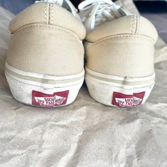 vans スニーカー　ベージュ　24.5㎝の画像