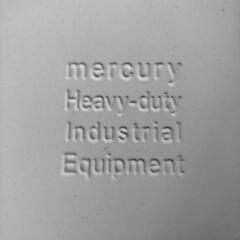 MERCURY　スクエアーダストボックス　人気のミルキーホワイト　便利なペダル式の画像