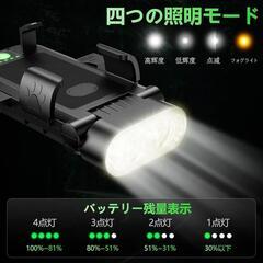 未使用  自転車 ライト 充電式 ロードバイクの画像