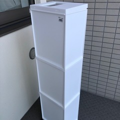 【準新品】３段スリムゴミ箱　　　　　 (幅20.5cmの画像