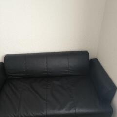 【IKEA HEMLINGBY（ヘムリングビー）2人掛けソファ ブラック】の画像
