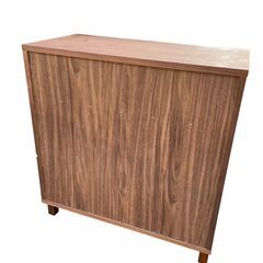 MUJI 無印良品　ウォールナット 脚付キャビネットの画像