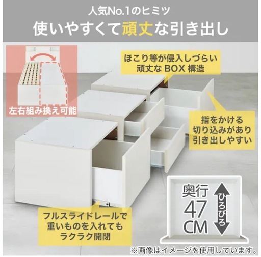 ニトリ シングルチェストベッド