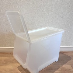 IKEA FIRRA フィッラ ふた付きボックス, 透明の画像