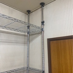 訳あり★突っ張り式スチールラック　ルミナスラック　W90 の画像