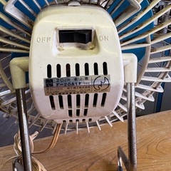 　昭和レトロ　ナショナル　レトロ家電　 卓上扇風機　扇風機の画像