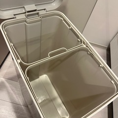 ゴミ箱　40l ベージュの画像