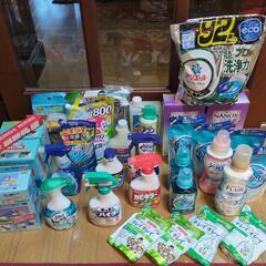 NANOX　アリエール　洗濯用洗剤　キッチンハイター　カビキラーバスマジックリン　などの画像