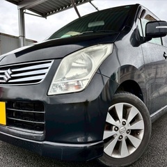 超低走行4万キロ♪H24年式☆月々9千円〜分割払い可‼️ 車検2年付き！【名義変更代込み】☆スズキ ワゴンR☆Bluetoothナビ付き☆付き☆走行中DVD見れます☆プッシュスタート☆ドライブレコーダー付きのフル装備☆純正アルミ☆事故修復歴無し☆そのまま乗って帰れます！の画像