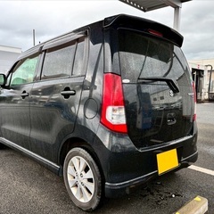 超低走行4万キロ♪H24年式☆月々9千円〜分割払い可‼️ 車検2年付き！【名義変更代込み】☆スズキ ワゴンR☆Bluetoothナビ付き☆付き☆走行中DVD見れます☆プッシュスタート☆ドライブレコーダー付きのフル装備☆純正アルミ☆事故修復歴無し☆そのまま乗って帰れます！の画像
