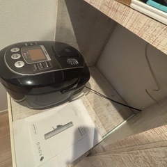 【極美品】 食器棚　大川家具 キッチン収納 日本製 ホワイト　レンジ台 アンティーク風の画像