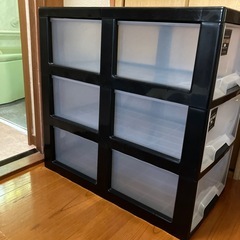 【無料】3段押入れ収納ケース　※取りに来て頂ける方の画像